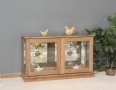 Large Console Curio w/Sliding Doors 