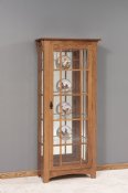 Mission Single Door Curio with Mullions