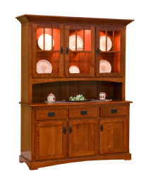 Mission 3-Door Hutch