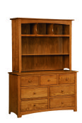 Monterey 7-Drawer Dresser & Hutch