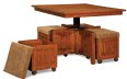 Five Piece Square Table & Bench Set