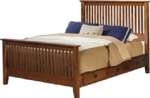 Elkins Bed with Storage Rails