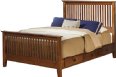 Elkins Bed with Storage Rails