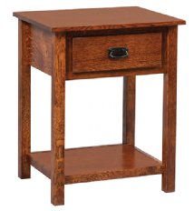 Elkins Open Nightstand with Shelf