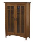 Arts & Crafts 2-Door Bookcase 38" Wide 