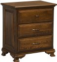 Americana 3-Drawer Nightstand