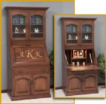 Executive Deluxe Secretary Desk w/ Doors