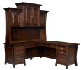 Berkley L-Desk with Hutch