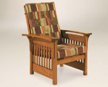 Bow Arm Slat Chair