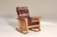 Bow Arm Slat Rocking Chair 