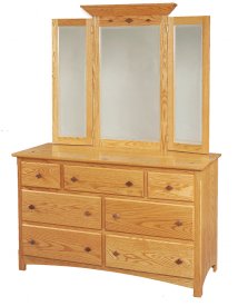 Century Mission 56" Wide Dresser
