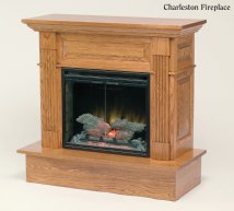 Charleston Wall Fireplace w/ 23 inch insert