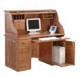 Computer Rolltop Desk 26" Deep