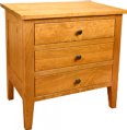 Chelsea 3-Drawer Nightstand