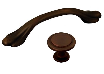 Dark Brushed Antique Copper K3208-DBAC 3 inch CC & K3960-DBAC 1-25 inch dia