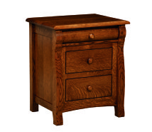 French Country 3 Drawer Nightstand