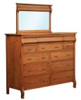 Pierre 12-Drawer Dresser Mirror