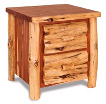 Fireside Rustic 2-Drawer Nightstand (Slab Front)