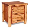 Fireside Rustic 2-Drawer Nightstand (Slab Front)