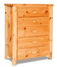 Fireside Rustic 5-Drawer Chest (Plain Front)