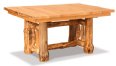 Fireside Rustic Dining Table with Two 12" Leaves