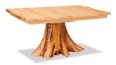 Fireside Rustic Stump Leaf Dining Table