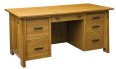 Freemont Mission 66 inch wide File Desk