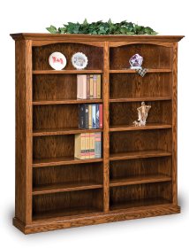 Hoosier Heritage 10 Shelf Double Bookcase