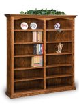 Hoosier Heritage 10 Shelf Double Bookcase