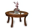 Sierra Round Glass Top Coffee Table