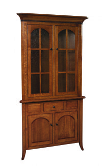 Bunker Hill 2-Door Corner Full Hutch 