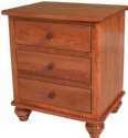 Greenville 3-Drawer Nightstand