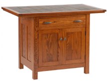 Brookline Mission 2-Door 1-Drawer Kitchen Island