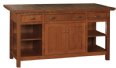 Brookline Mission 2-Door 3-Drawer Kitchen Island