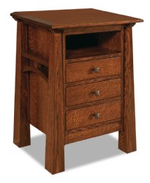 Artesa 3-Drawer Nightstand with Opening