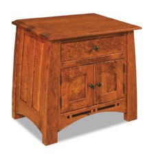 Boulder Creek 1-Drawer 2-Door Nightstand