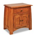 Boulder Creek 1-Drawer 2-Door Deep Nightstand