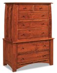 Boulder Creek 7-Drawer Chest-on-Chest