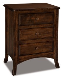 Carlisle 3-Drawer Nightstand 32" Tall