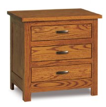 Flush Mission 3-Drawer Nightstand