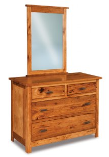 Flush Mission Beveled Mirror (28" Wide)