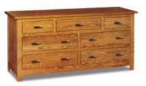 Flush Mission 7-Drawer Dresser (66" Wide)