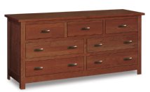 Flush Mission 7-Drawer Dresser (72" Wide)