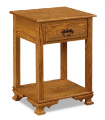 Hoosier Heritage 1-Drawer Tall Open Nightstand