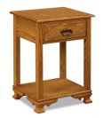 Hoosier Heritage 1-Drawer Tall Open Nightstand