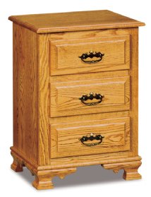 Hoosier Heritage 3-Drawer Tall Nightstand 20" Wide