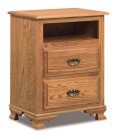 Hoosier Heritage 2-Drawer Nightstand with Opening