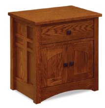 Kascade 1-Drawer 2-Door Nightstand