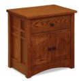 Kascade 1-Drawer 2-Door Nightstand