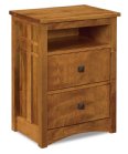 Kascade 2-Drawer Nightstand With Opening